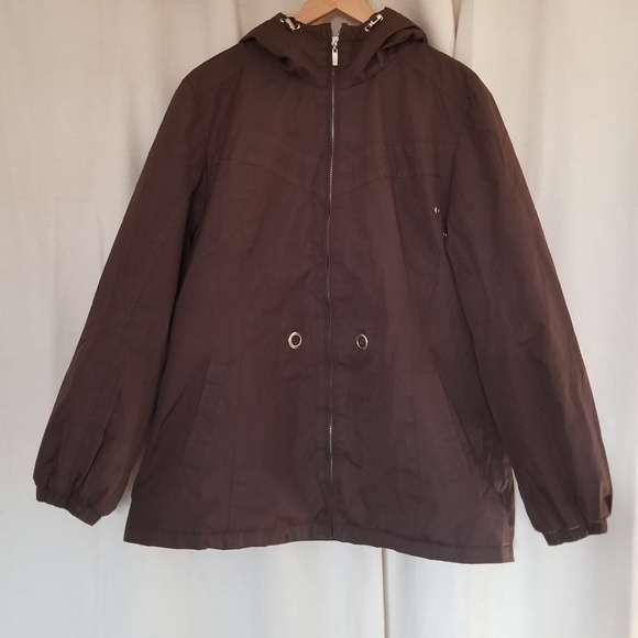 Weather Tamer Winter Coat Brown Tan XL - Picture 2 of 7